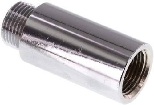 Gewindeverlängerungen aus Messing verchromt mit Innenvielkant, DIN 3523, alle Größen