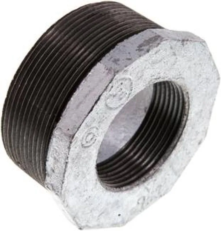 Reduziernippel Temperguss verzinkt mit konischem Außen- und zylindrischem Innengewinde, bis 25 bar, alle Größen