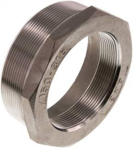 Reduziernippel Edelstahl 1.4408 mit konischem Außen- und zylindrischem Innengewinde bis 16 bar, alle Größen