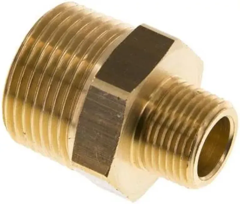 Doppelnippel aus Messing und Rotguss, konisches Gewinde, bis 16 bar, alle Größen