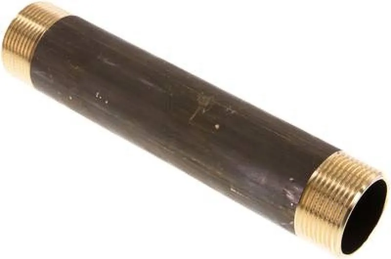 Rohrdoppelnippel aus Messing, ähnlich EN 10241 (DIN 2982), bis 16 bar, alle Größen