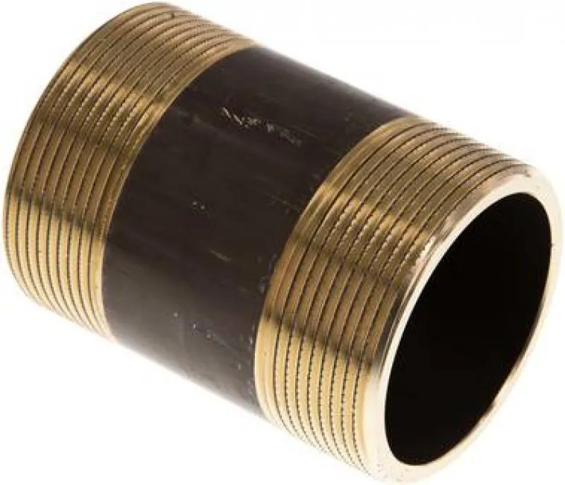 Rohrdoppelnippel aus Messing, ähnlich EN 10241 (DIN 2982), bis 16 bar, alle Größen