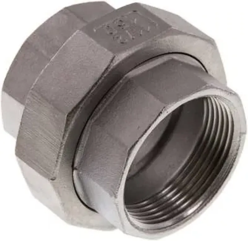 Verschraubung aus Edelstahl 1.4408, beidseitig Innengewinde, flach dichtend, bis 16 bar, alle Größen