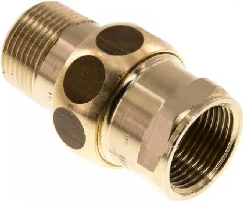 Verschraubung aus Messing, Innengewinde und Außengewinde, konisch dichtend, bis 16 bar, alle Größen