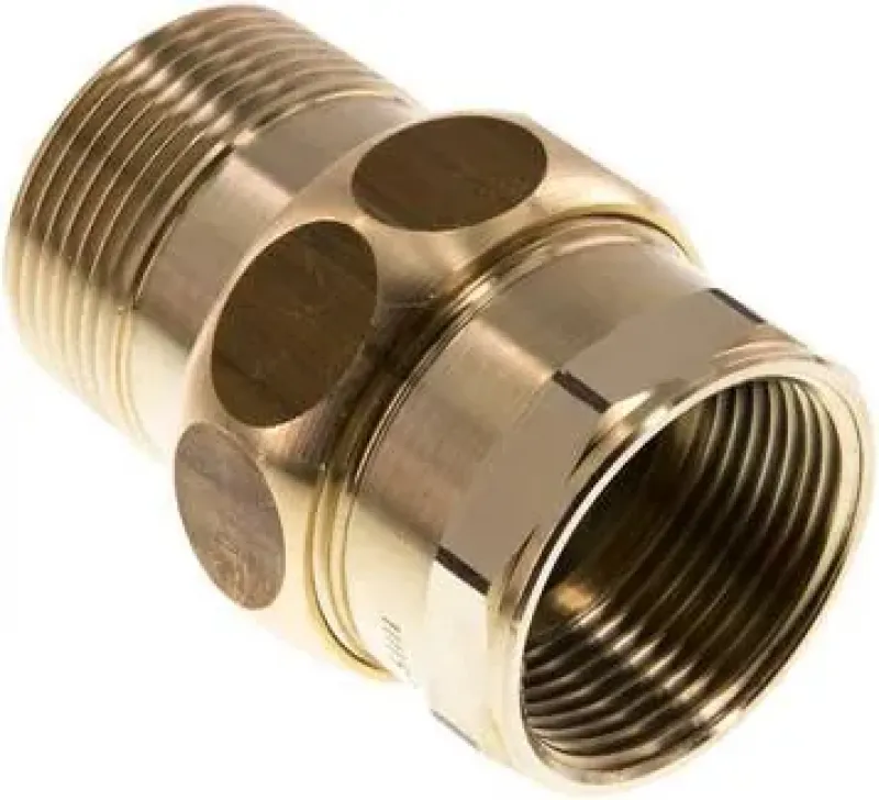 Verschraubung aus Messing, Innengewinde und Außengewinde, flach dichtend, bis 16 bar, alle Größen
