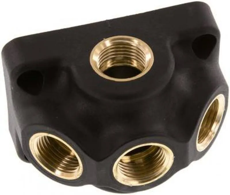 Durchgangsverteilerdose Kunststoff, PN 15, 2- & 3-fach, G 1/2" & G 3/4", für Industrie & Handwerk