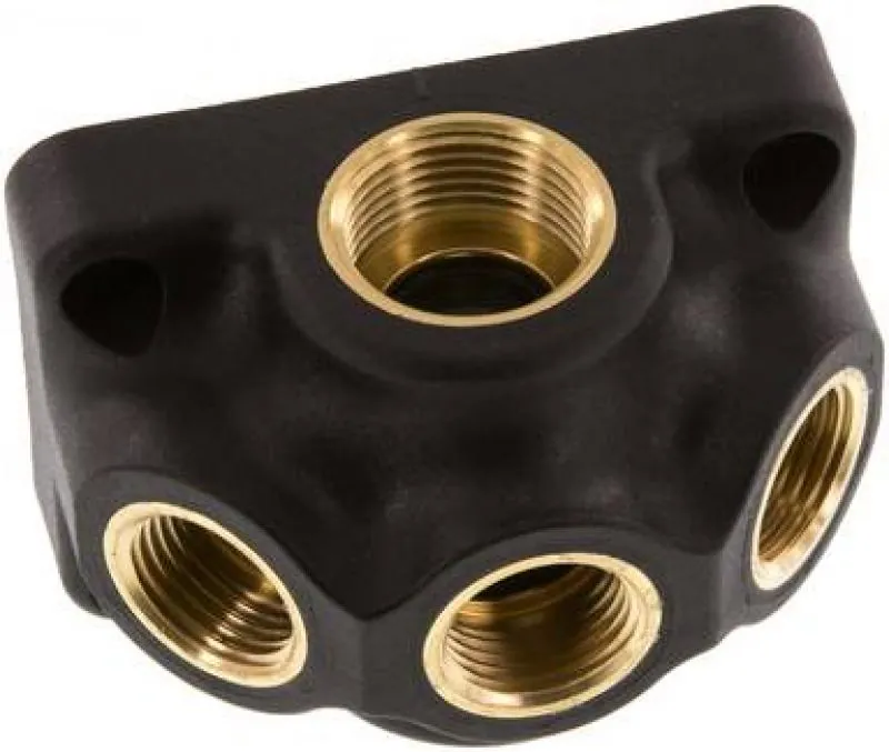 Durchgangsverteilerdose Kunststoff, PN 15, 2- & 3-fach, G 1/2" & G 3/4", für Industrie & Handwerk