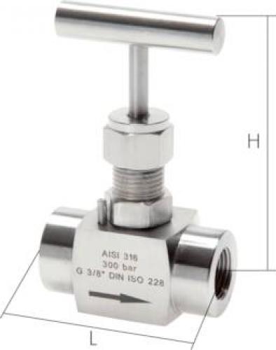 Nadel-Absperrventile Edelstahl PN 300 (Eco-Line), alle Größen