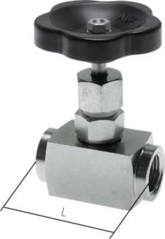 Nadel-Absperrventile Edelstahl 1.4571 mit Handrad bis 400 bar, alle Größen