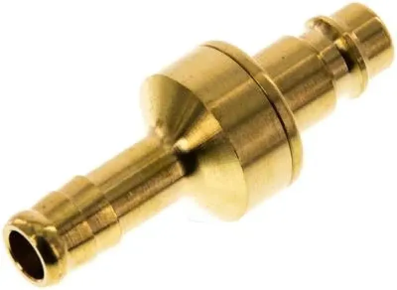 Kupplungsstecker NW 7,2 mit Schlauchtülle – Messing (alle Größen)