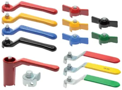 Griff für Messing Kugelhahn - Standard - Stahl - verschiedene Farben