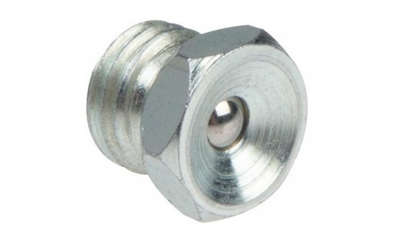 Trichterschmiernippel DIN 3405 A | Gerade, Stahl verzinkt