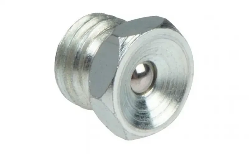 Trichterschmiernippel DIN 3405 A | Gerade, Stahl verzinkt