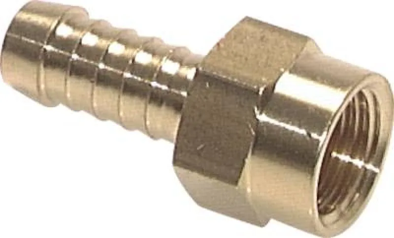 Aufschraubschlauchtülle aus Messing mit festem metrischem Innengewinde PN 16