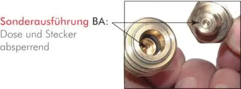 Detailansicht beidseitig absperrend