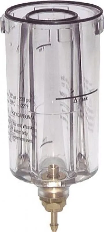 Kunststoff 3 Ersatzbehälter aus Metall und Kunststoff für Kombi-Wartungseinheiten