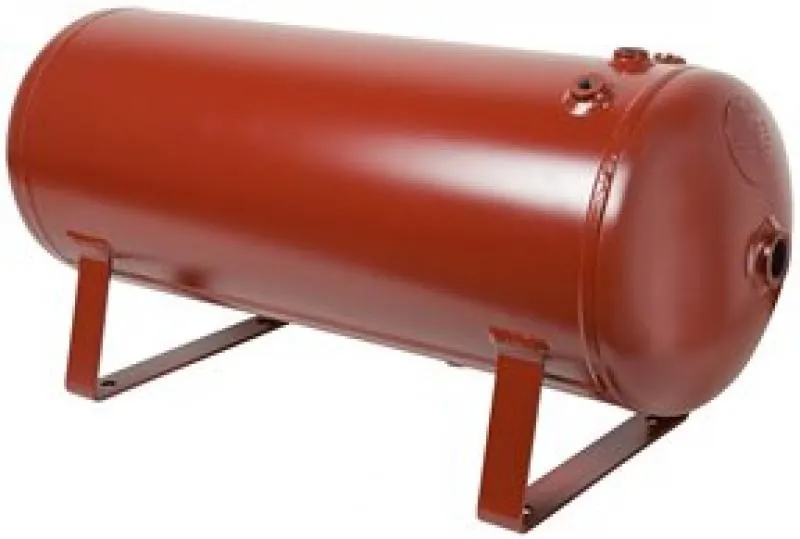 Stationärer Druckluftbehälter mit stabilen Standfüßen bis 16 bar