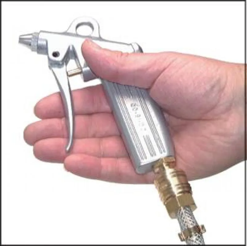 Anwendungsbeispiel 1 Ausblaspistole Aluminium dosierbar mit Kurzdüse alle Typen