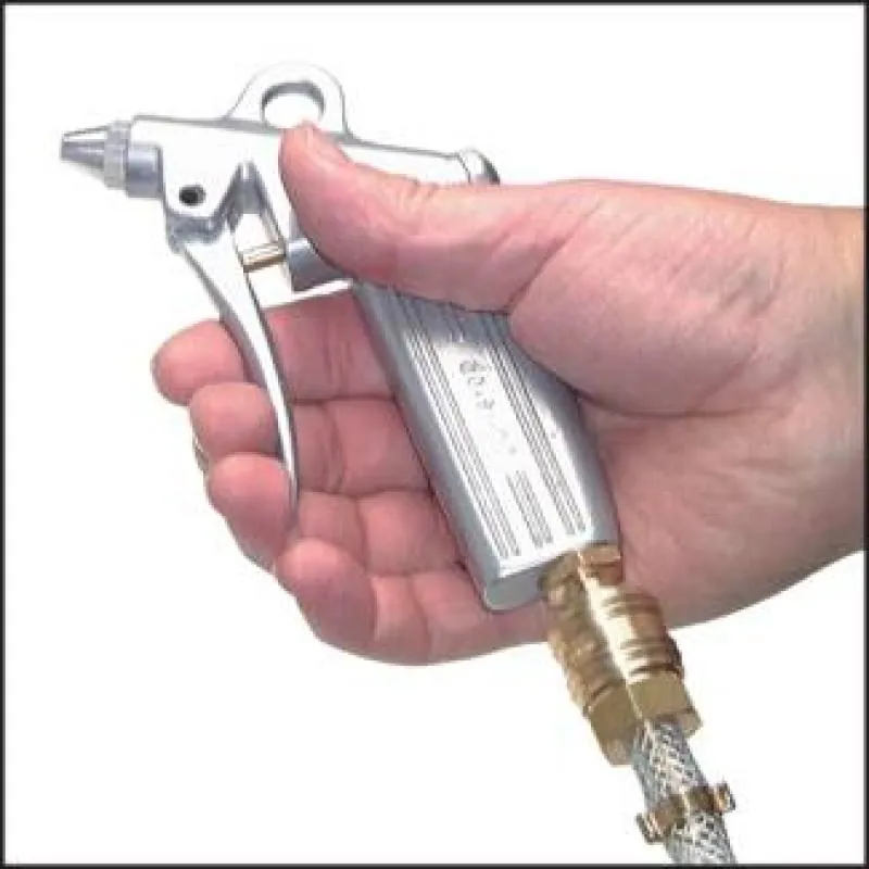 Anwendungsbeispiel 2 Ausblaspistole Aluminium dosierbar mit Kurzdüse alle Typen