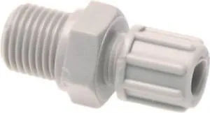 Gerade Verschraubung, PP, Anschlussprinzip "1" für Schläuche (nicht für PTFE-Schläuche), Schlauchverbinder, Verbinder, Verschraubung, alle Größen