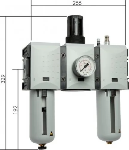Detailansicht Aventics® Wartungseinheit Serie Futura Baureihe 4 High-Flow