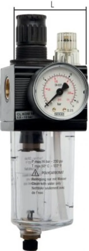 Typ 1 Universelle Kombi-Wartungseinheit für Druckluft bis 3400 l/min