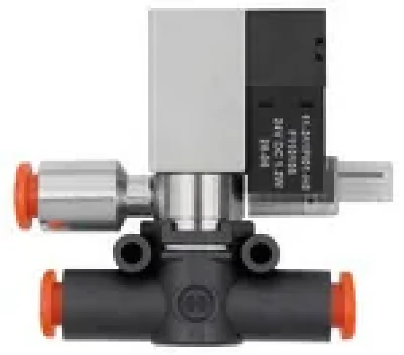 Riegler 3/2-Wege-Magnetventil, geführte Entlüftung, NC oder NO, Anschluss Schlauch–Schlauch