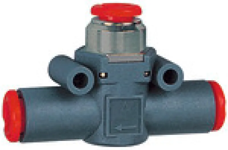 Riegler Schnellentlüftungsventil mit geführter Entlüftung, Anschluss Schlauch–Schlauch