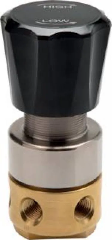 Hochdruck-Druckminderer aus Messing für Gasdrücke bis 414 bar