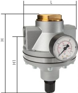 Druckregler, pilotgesteuert - Standard, bis 50000 l/min