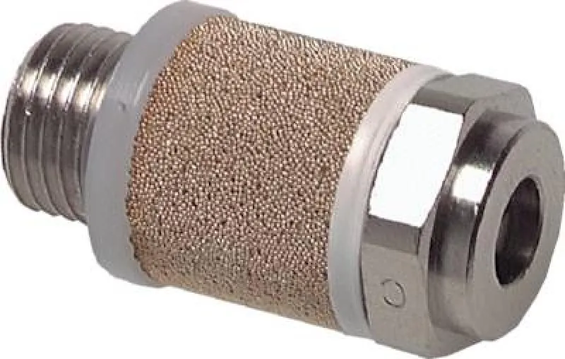 Präzisions-Drosselschalldämpfer – Messing vernickelt & Edelstahl 1.4571, geräuscharm, alle Größen