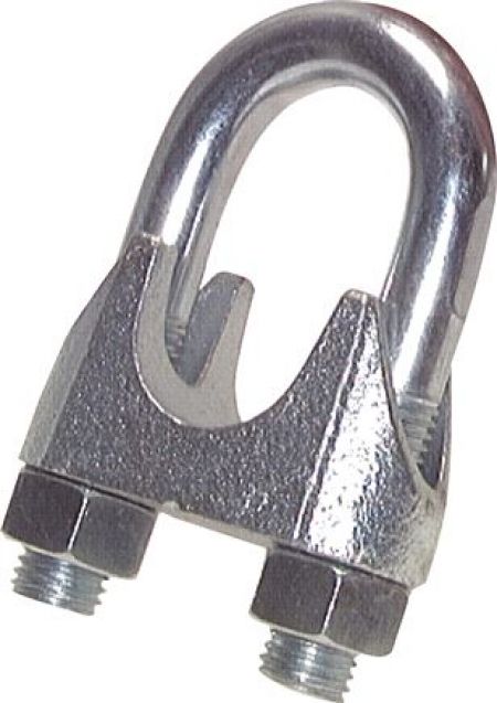 Drahtseilklemmen, ähnlich DIN 741, Stahl verzinkt von www.pneumatikshop-online.de