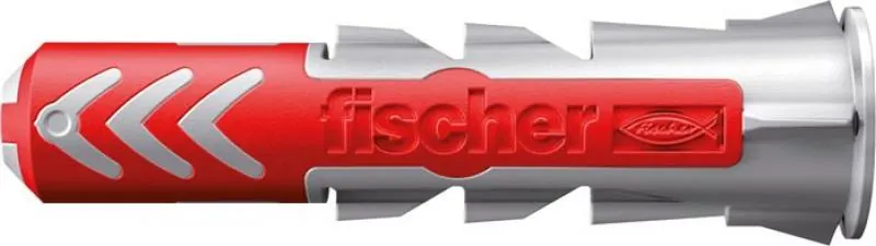 Originaler rot-grauer fischer® DUOPOWER Dübel in der Profilansicht