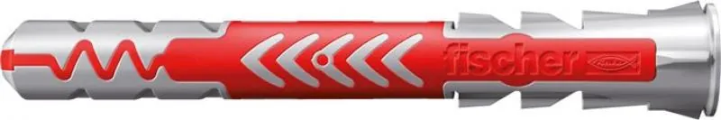 Originaler rot-grauer fischer® DUOPOWER Dübel lang in der Profilansicht