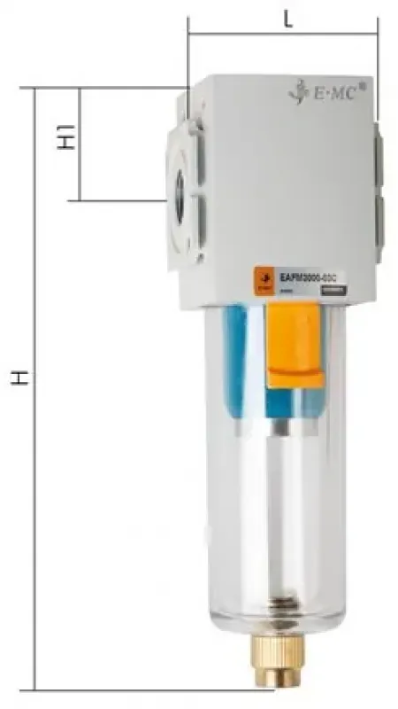 Mikrofilter Eco-Line Pneumatik mit stabilem Behälter