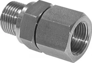 Einstellbare Einschraubverschraubung mit Zollgewinde (60° Universaldichtkegel), bis 400 bar, Edelstahl 1.4571, Verschraubung, einstellbar, alle Größen
