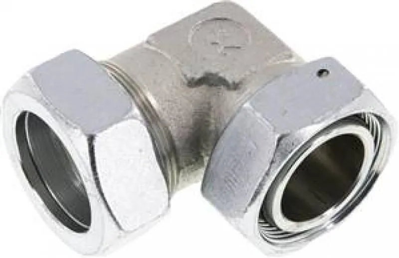 Einstellbare Winkel-Schneidringanschlussverschraubungen mit Dichtkegel O-Ring Stahl verzinkt ISO 8434-1 alle Größen