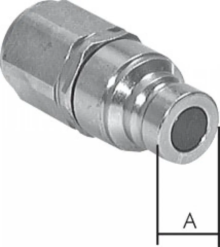 Flat-face Kupplungen mit Innengewinde, ISO 16028, Stahl verzinkt, alle Größen von www.pneumatikshop-online.de