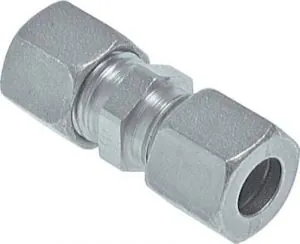 Gerade Verschraubungen, Stahl verzinkt, alle Größen, Schneidring, Schneidringverschraubung, Reduziereinsatz, Klemmring, Klemmringverschraubung Gerade Verschraubungen, Stahl verzinkt, alle Größen, Schneidring, Schneidringverschraubung, Reduziereinsatz, Klemmring, Klemmringverschraubung