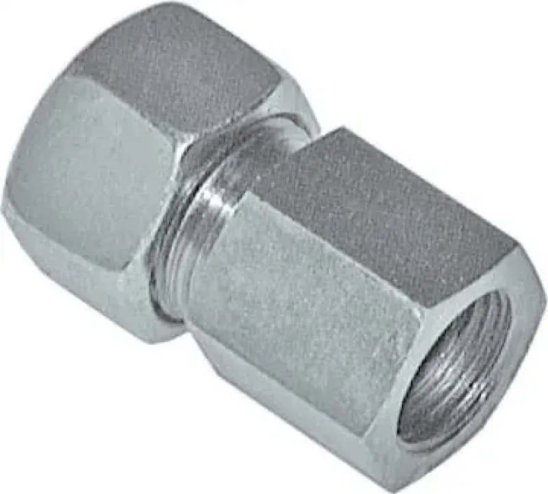 Gerade Aufschraubverschraubungen mit Innengewinde metrisch Stahl verzinkt ISO 8434-1 alle Größen