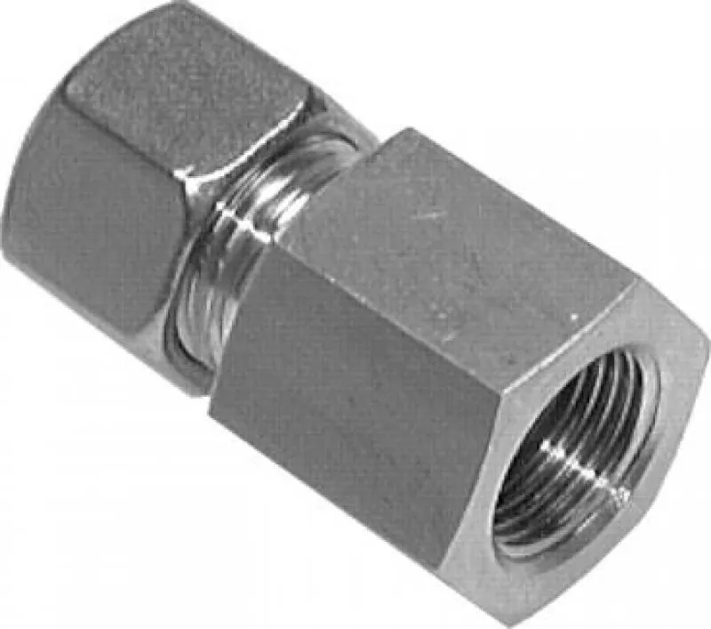 Gerade Aufschraubverschraubungen mit Innengewinde (metrisch), Edelstahl Klemmring 1.4571 (NC), alle Größen von www.pneumatikshop-online.de