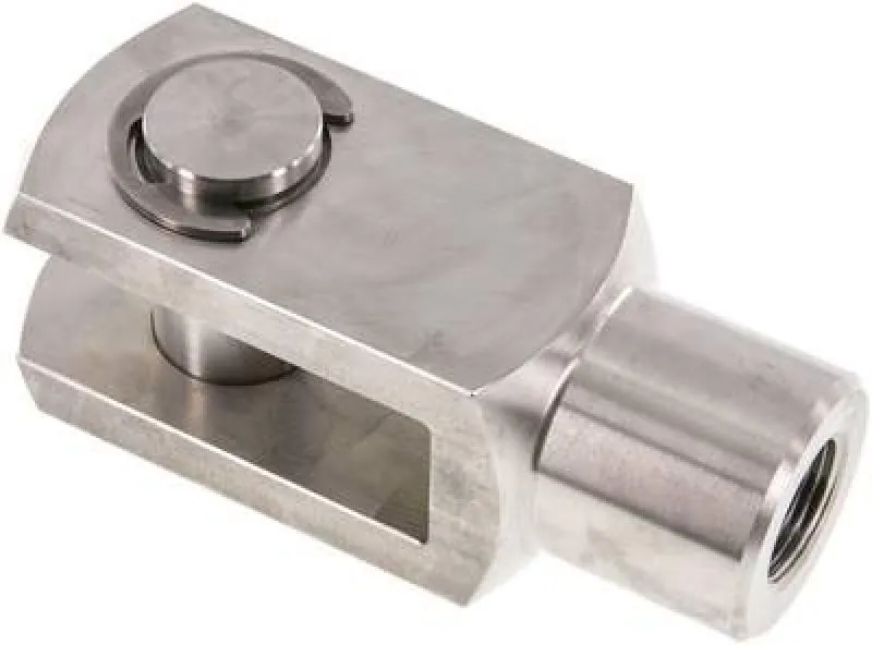 Gabelköpfe (IG) mit Bolzen aus Edelstahl 1.4305 für ISO-Kompaktzylinder, alle Größen