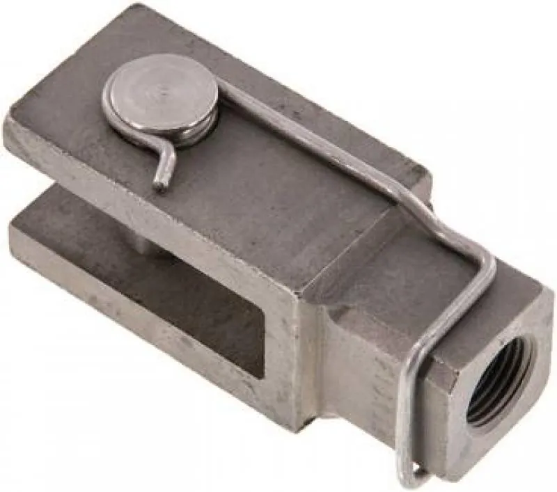 Gabelköpfe (IG) mit Bolzen aus Edelstahl 1.4571 für ISO-Kompaktzylinder, alle Größen