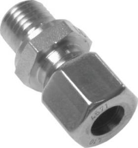 Gerade Schneidringverschraubung (metrisch), Edelstahl 1.4571, alle Größen von www.pneumatikshop-online.de