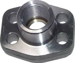 Flansche mit Innengewinde, Lochbild 6000 PSI, Stahl blank