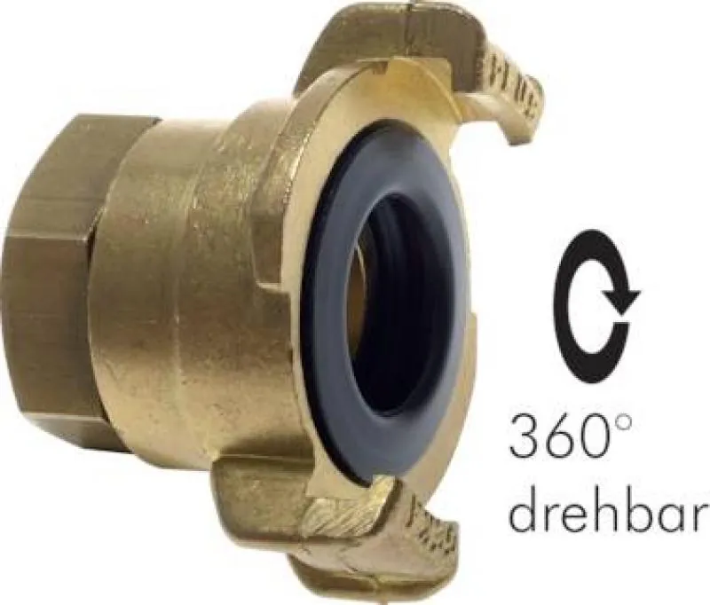 GK Gartenschlauchkupplungen mit Innengewinde, drehbar, Messing, alle Größen von www.pneumatikshop-online.de