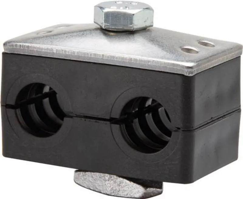 Robuste Hydac Doppelrohrschelle DIN 3015 T3 für Industrie und Maschinenbau