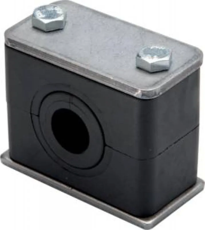 Robuste Hydac Rohrschelle DIN 3015 T1 mit Elastomereinsatz für Rohrleitungen