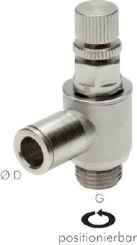 IQS Drosselrückschlagventil mit Rändelschraube MSV