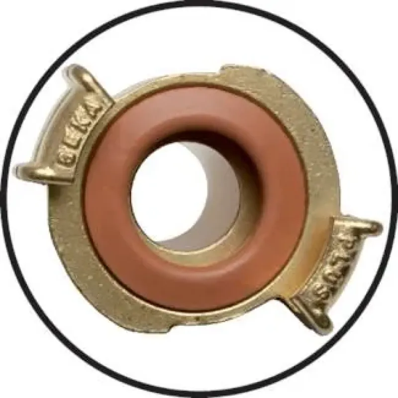 Detailansicht Original GEKA® plus Kupplung aus Messing mit Schlauchtülle mit KTW Dichtung